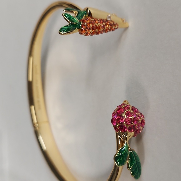 Kate Spade NEW Harvest Timevegetable bracelet hinge cuff - Picture 9 of 9